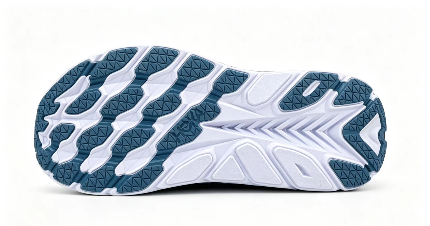 HOKA ONE ONE Clifton 8 – Teal/Red Lightweight Running Shoes