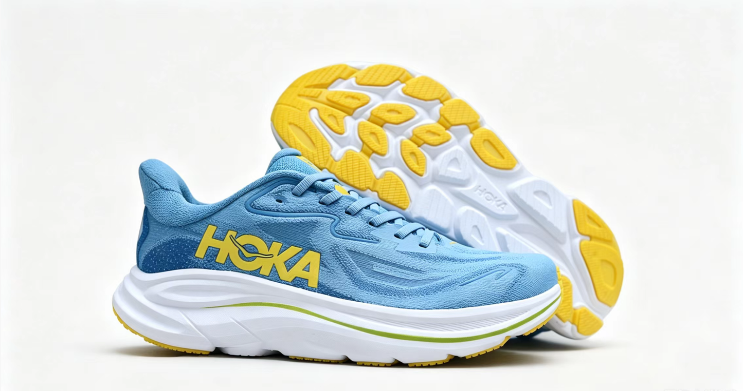 HOKA ONE ONE Clifton 10 – Sky Blue Lightweight Running Sneaker