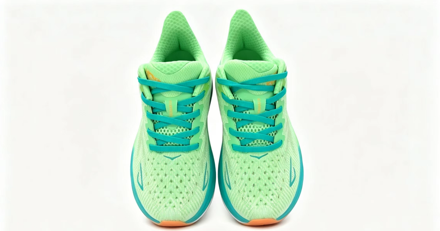 HOKA ONE ONE Clifton 9 – Green & Aqua Running Shoes
