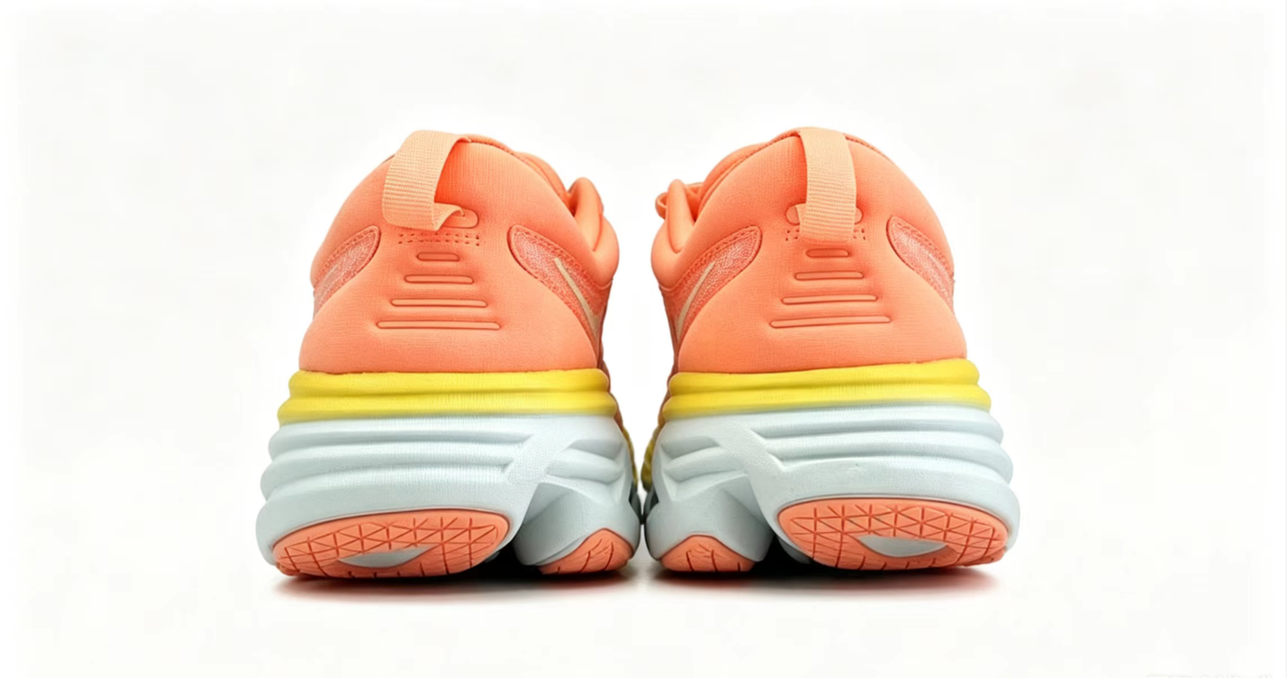 HOKA ONE ONE Bondi 8 “Sunset Peach / Lemon Glow” Cushioned Running Shoes