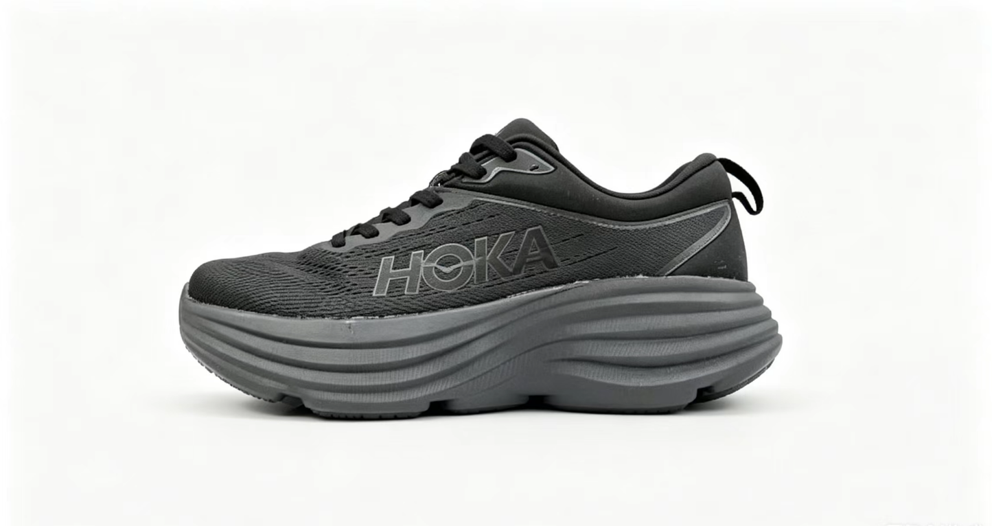 HOKA ONE ONE Bondi 8 “Triple Black” Max Cushion Running Shoes