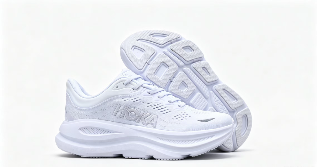 HOKA ONE ONE Bondi 9 – Ultra-Cushioned All-White Runner