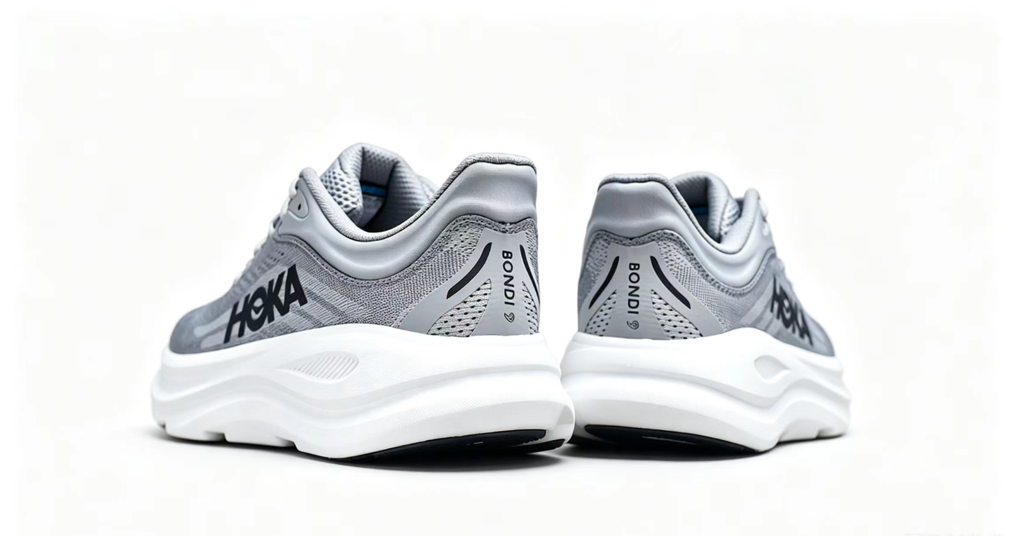 HOKA ONE ONE Bondi 9 Grey Black Running Shoes