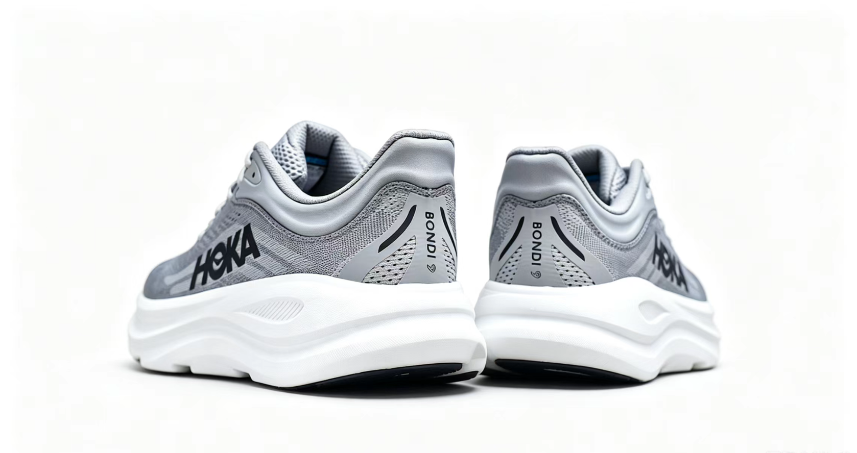 HOKA ONE ONE Bondi 9 Grey Black Running Shoes