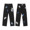 Chrome Hearts Distressed Denim Jeans | Stretch Tapered Fit