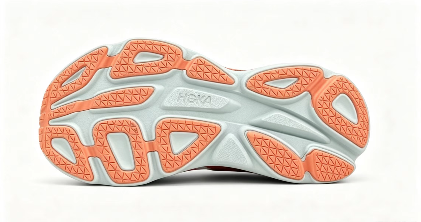 HOKA ONE ONE Bondi 8 “Sunset Peach / Lemon Glow” Cushioned Running Shoes
