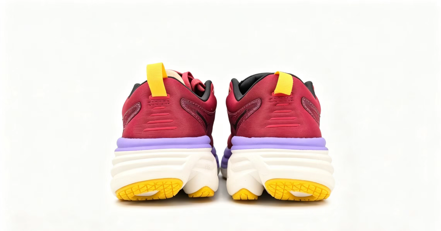 HOKA ONE ONE Bondi 8 “Crimson Violet” Cushioned Running Shoes