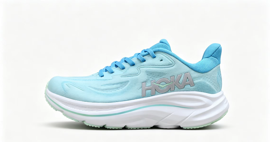 HOKA ONE ONE Clifton 10 – Lightweight Aqua Blue Runner