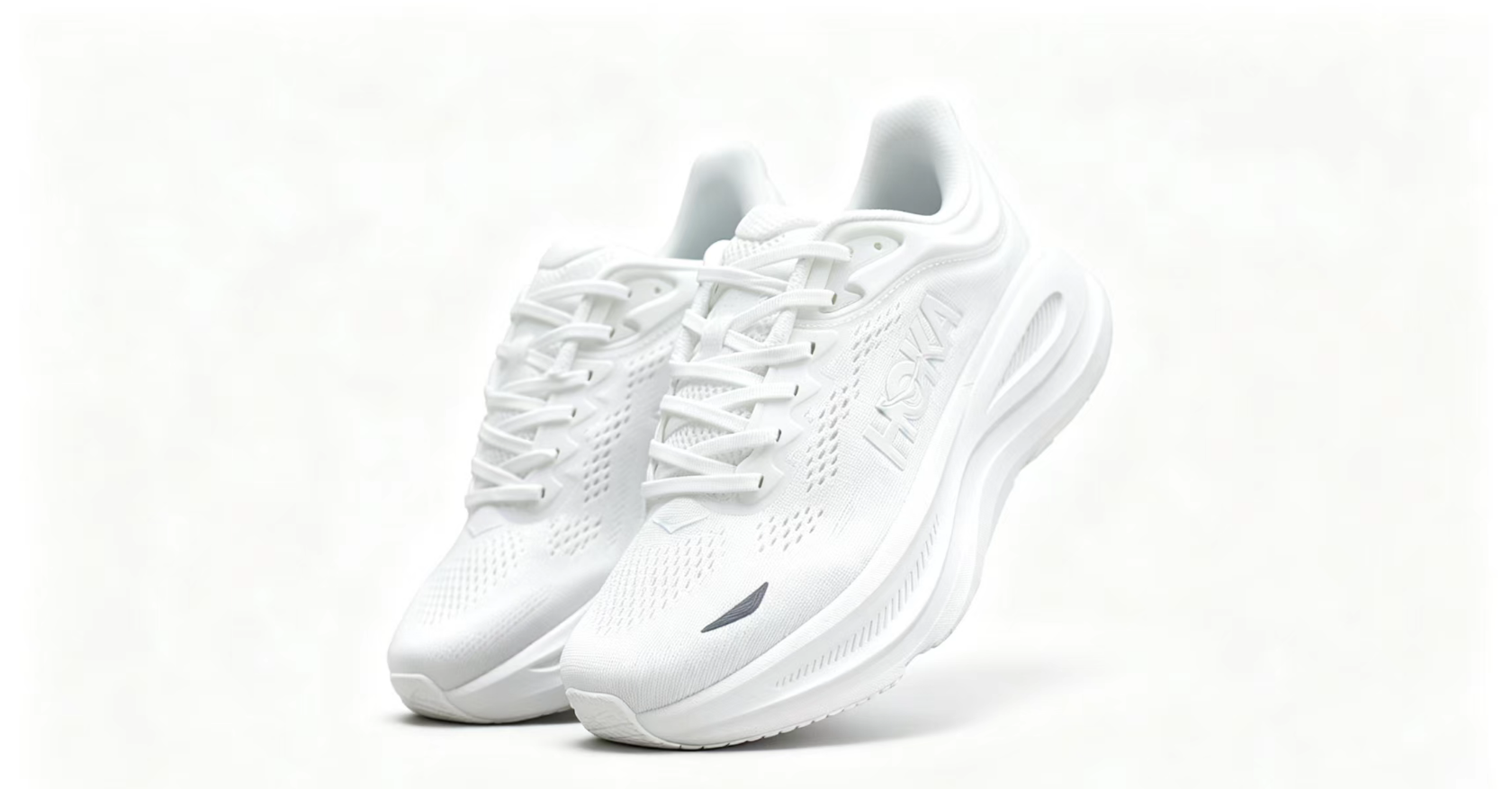 HOKA ONE ONE Bondi 9 – All White / Premium Cushioned Running Shoes