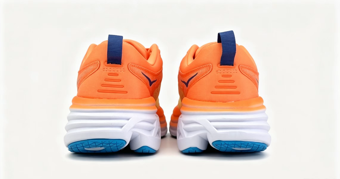 HOKA ONE ONE Bondi8 Running Shoes — Orange Gradient Edition