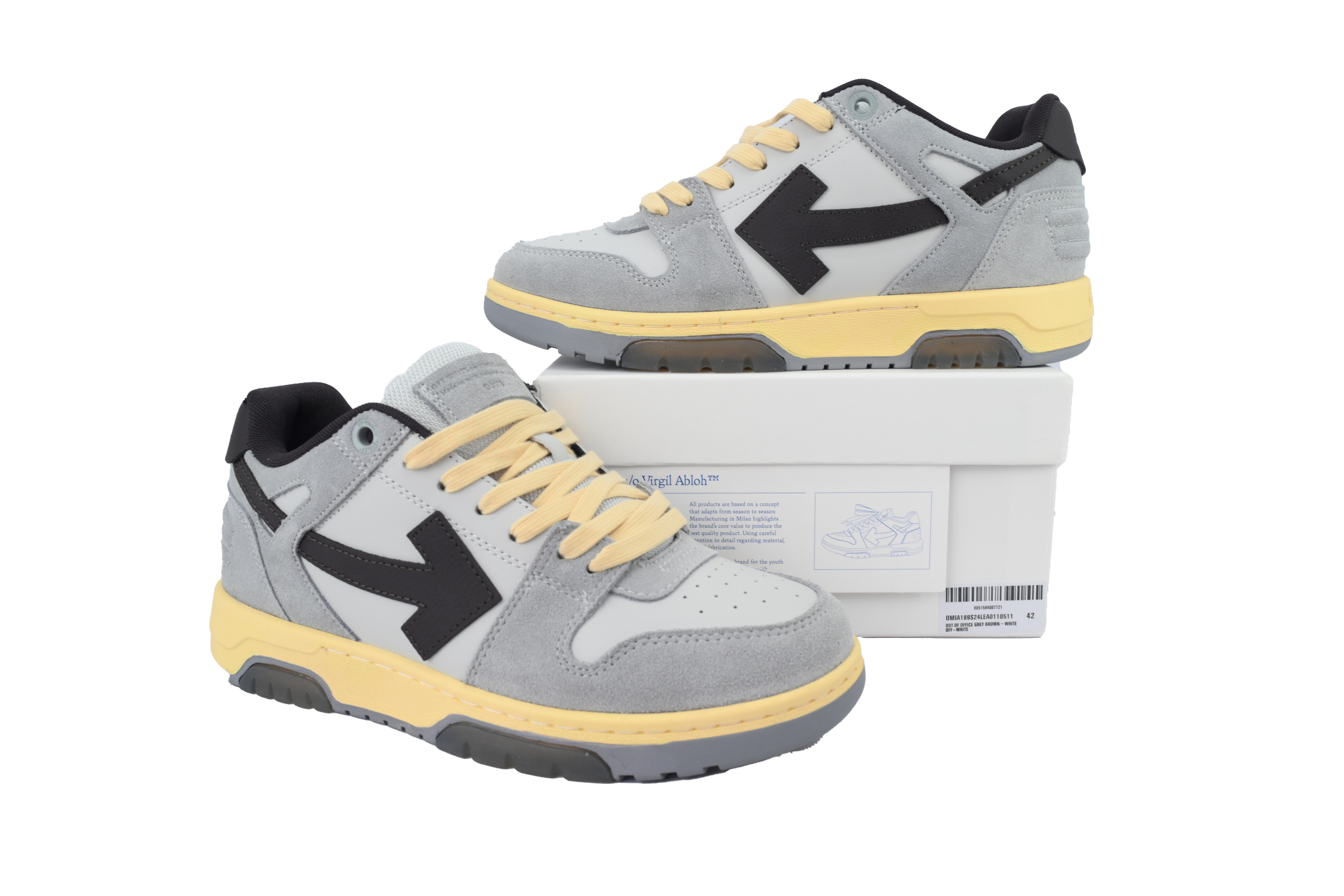 OFF-WHITE Out of Office Low 'Light Grey Anthracite'