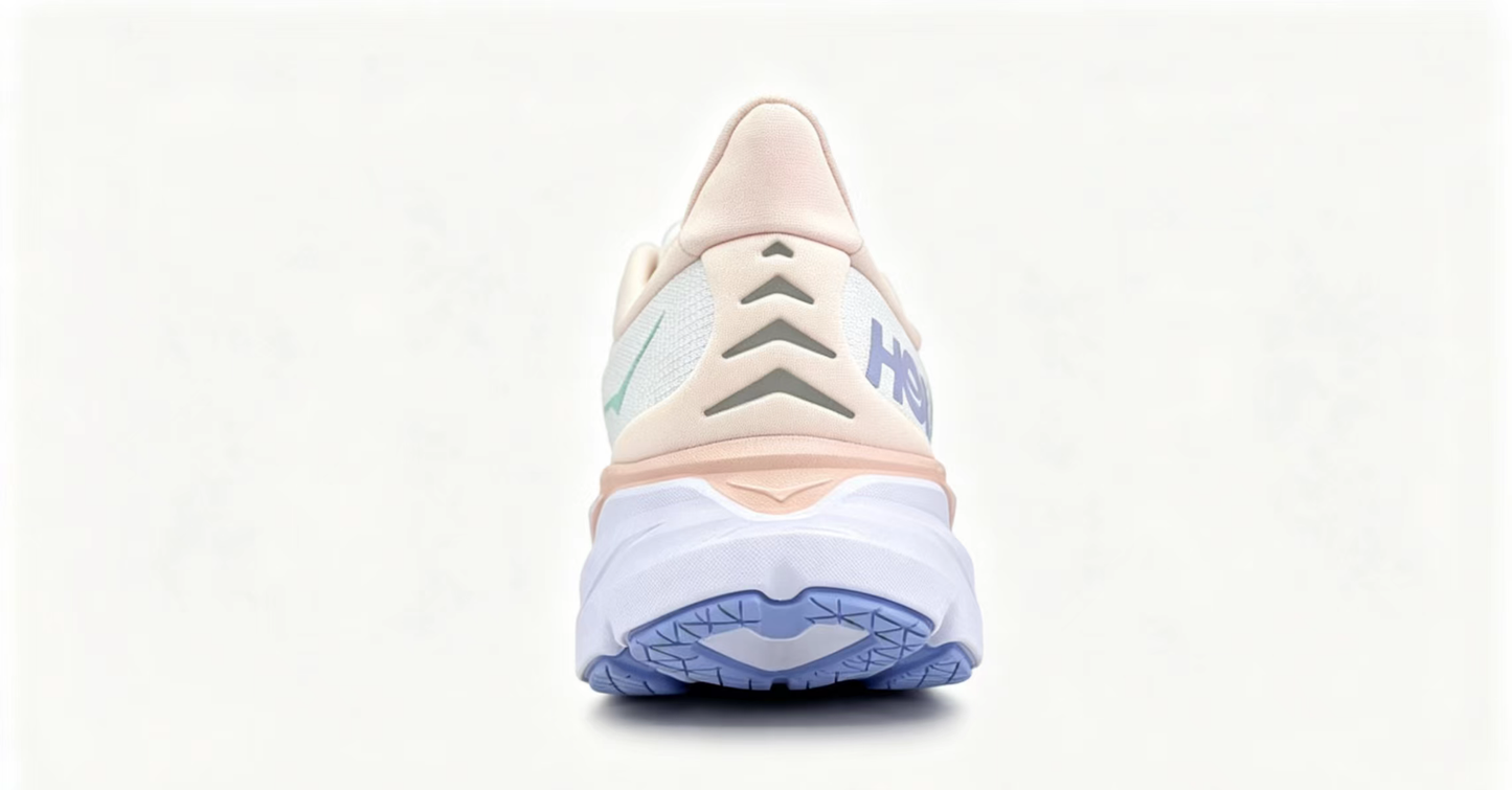 HOKA ONE ONE Clifton 8 – White & Purple Running Shoes