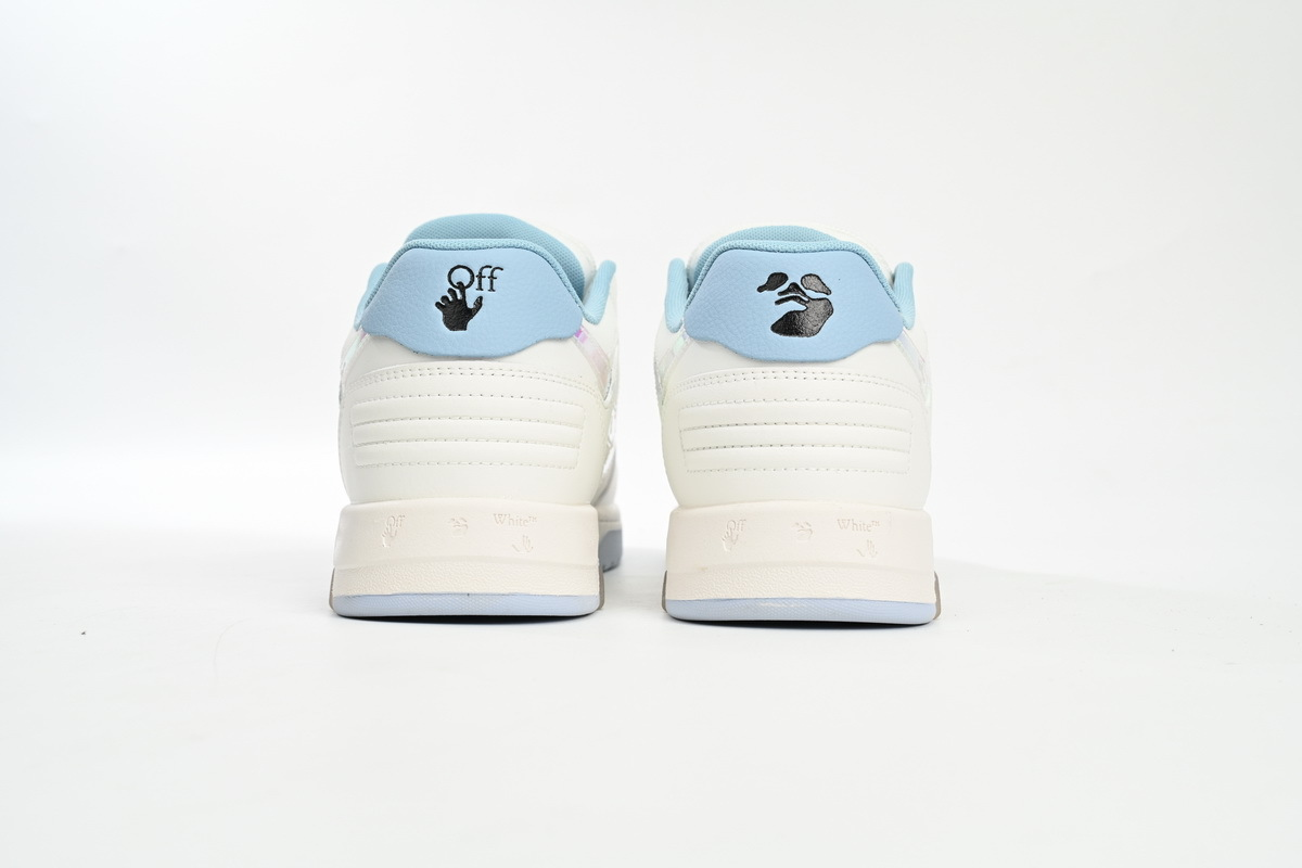 OFF-WHITE Out Of Blue White Blue Discoloration