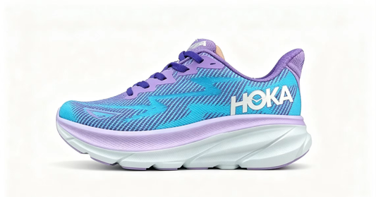 HOKA ONE ONE Clifton 9 – Blue & Purple Running Shoes