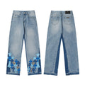 Chrome Hearts Distressed Denim Jeans | Stretch Tapered Fit