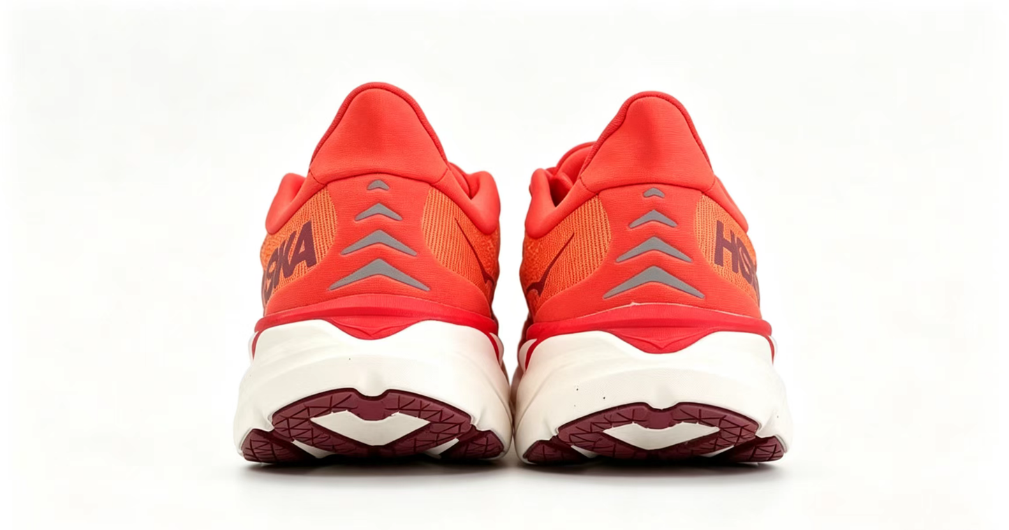 HOKA ONE ONE Clifton 8 – Orange/Red Gradient Running Shoes