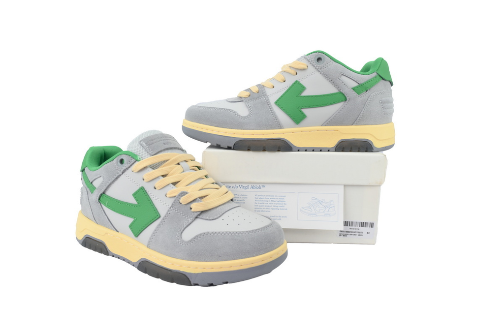 OFF-WHITE Out of Office Low Light Grayish Green
