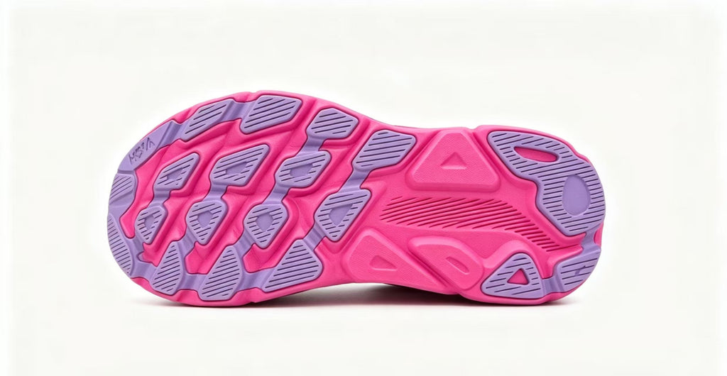 HOKA ONE ONE Clifton 9 White Yellow Pink Premium Running Shoes