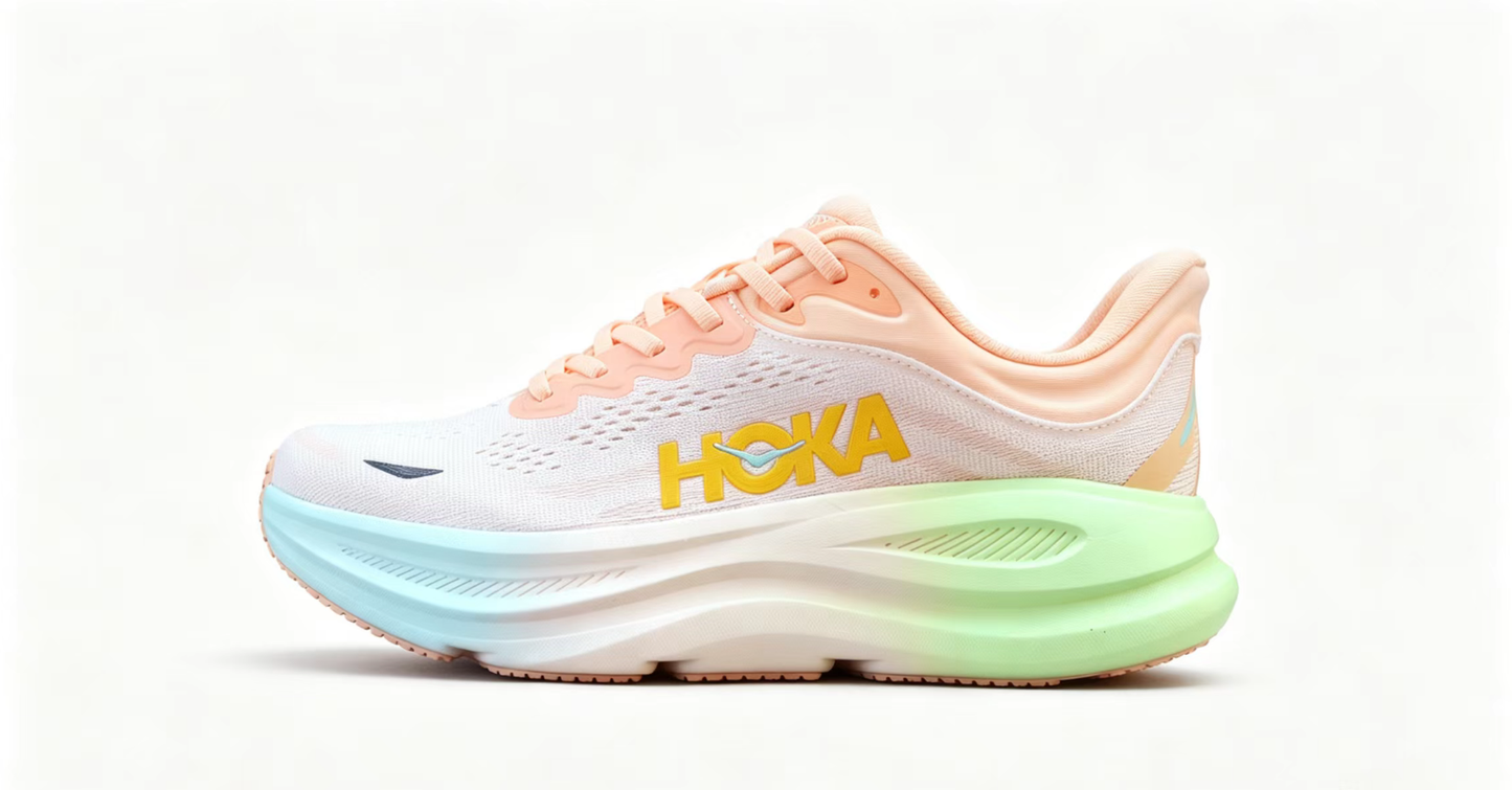 HOKA ONE ONE Bondi 9 – Ultimate Road Running Cushioning with Vibrant Design