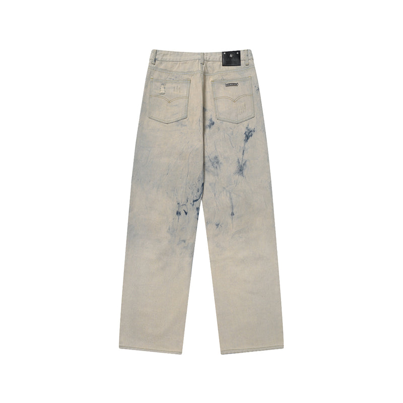 Chrome Hearts Distressed Denim Jeans | Stretch Tapered Fit