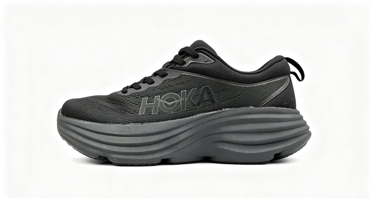 HOKA ONE ONE Bondi 8 “Triple Black” Max Cushion Running Shoes