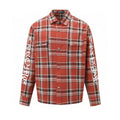 Chrome Hearts 2026 New Striped & Plaid Panel Cardigan-Style Shirt with Silver Hardware