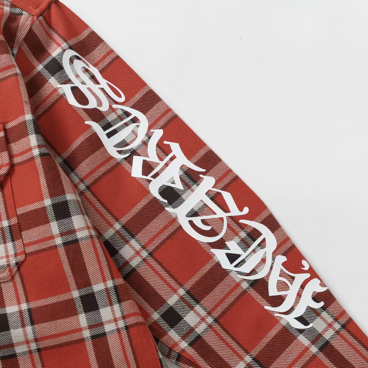 Chrome Hearts 2026 New Striped & Plaid Panel Cardigan-Style Shirt with Silver Hardware
