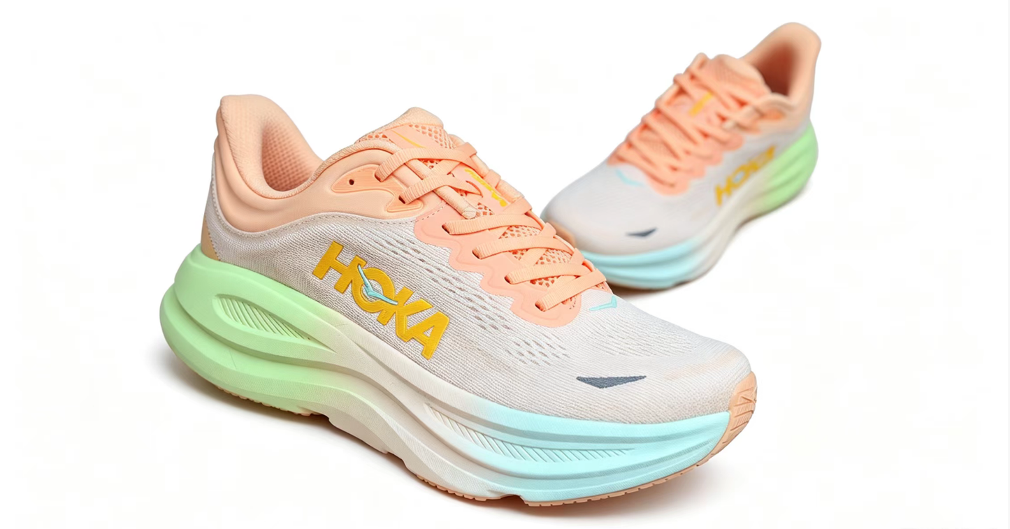 HOKA ONE ONE Bondi 9 – Ultimate Road Running Cushioning with Vibrant Design