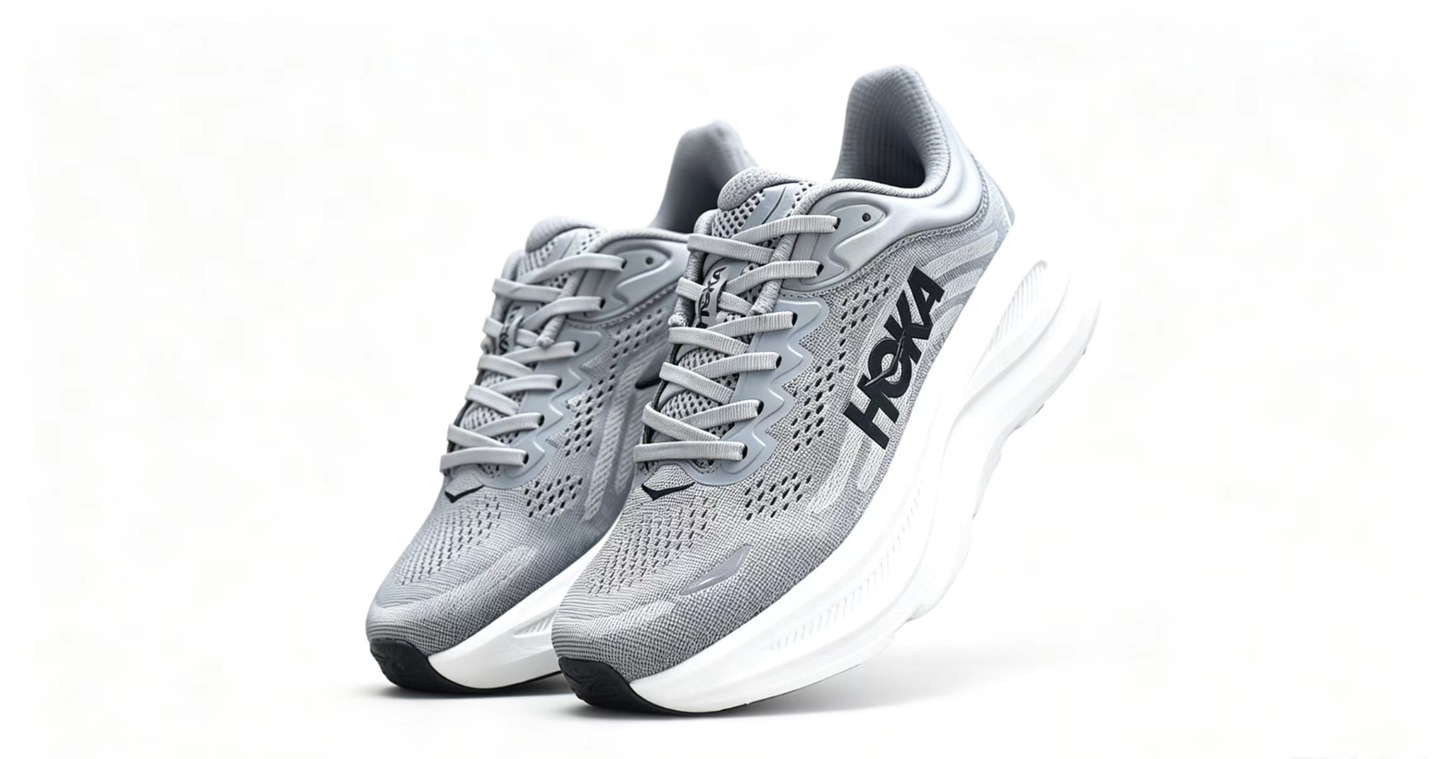 HOKA ONE ONE Bondi 9 Grey Black Running Shoes
