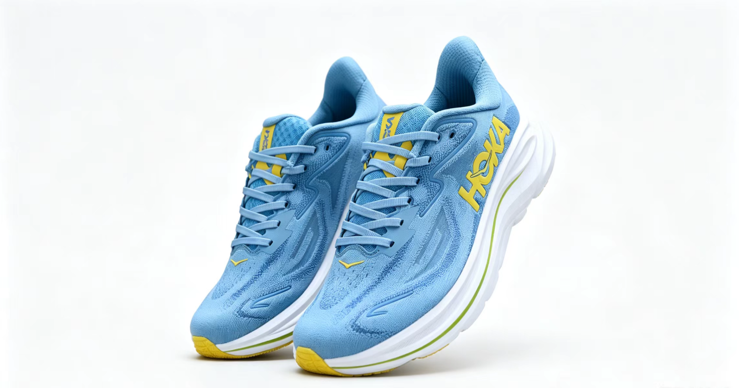 HOKA ONE ONE Clifton 10 – Sky Blue Lightweight Running Sneaker