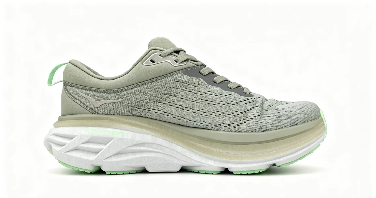 HOKA ONE ONE Bondi 8 “Sage Mist” Cushioned Running Shoes