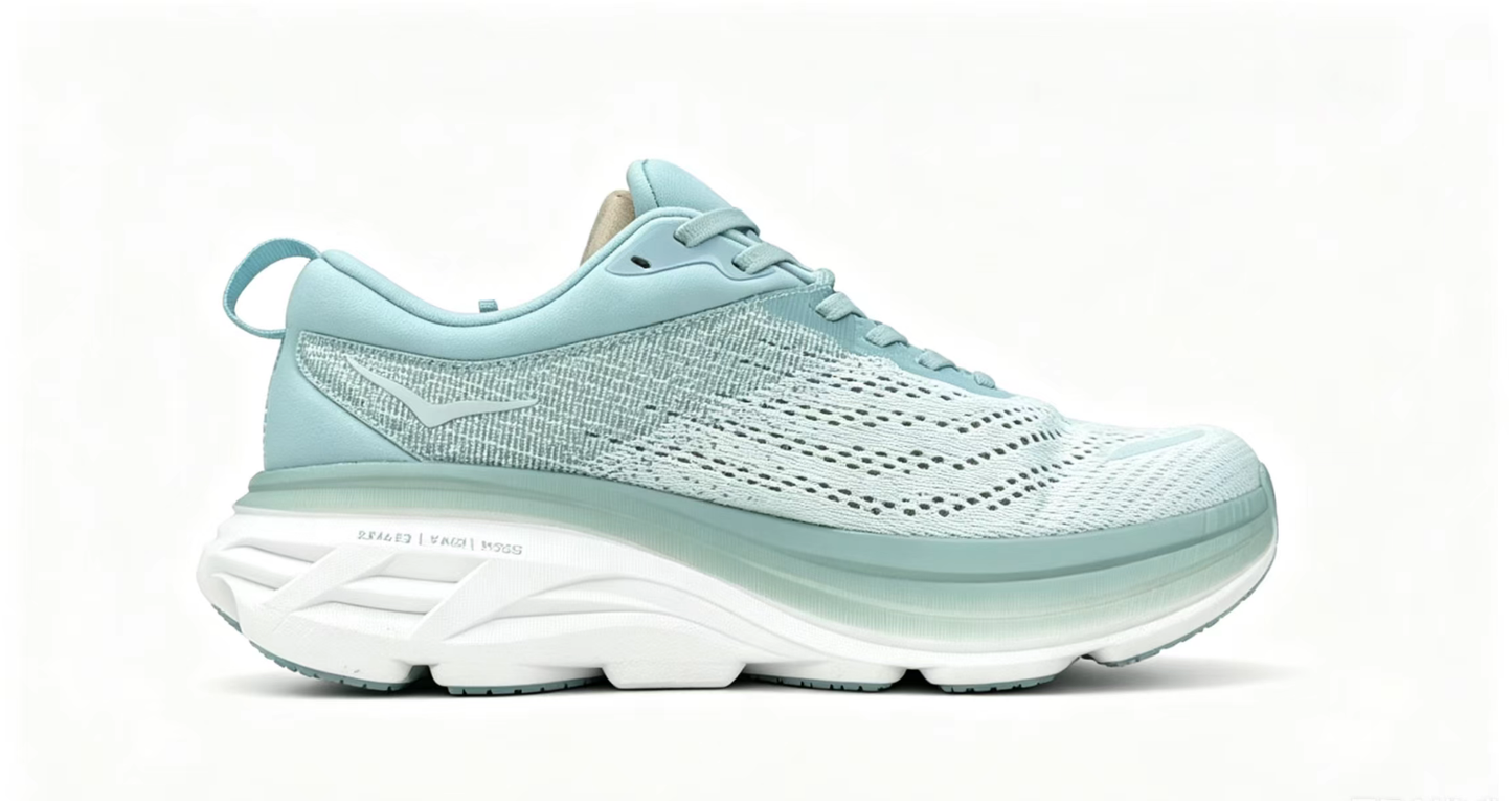 HOKA ONE ONE Bondi8 Running Shoes — Mint Blue
