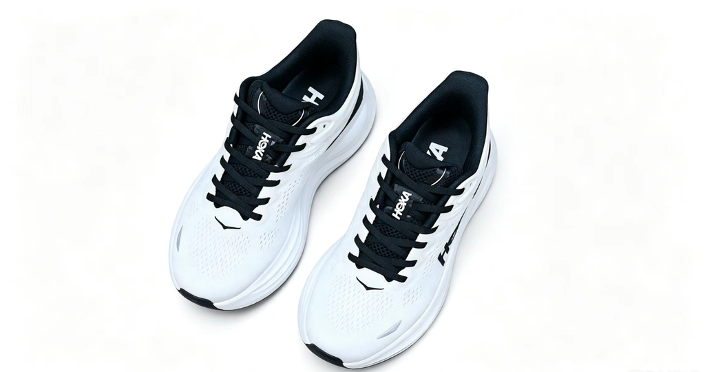 HOKA ONE ONE Bondi 9 – White / Black / Premium Cushioned Running Shoes