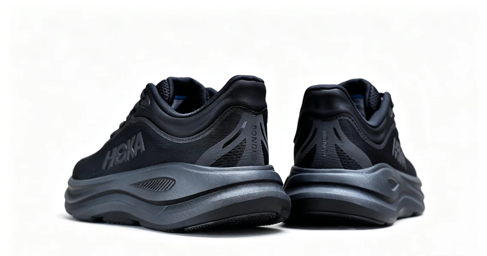 HOKA ONE ONE Bondi 9 – All Black / Premium Cushioned Running Shoes