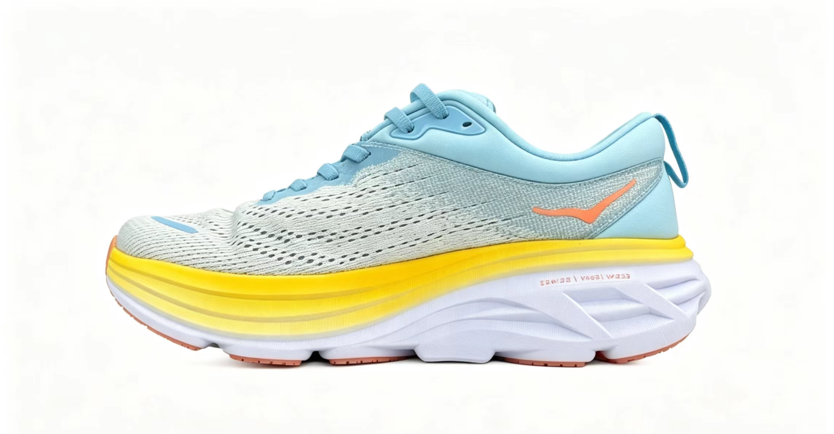 HOKA ONE ONE Bondi 8 — Blue-to-Yellow Gradient Colorway