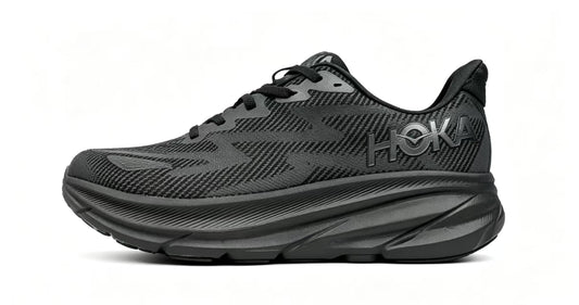 HOKA ONE ONE Clifton 9 – Black/Phantom | Lightweight Cushion Running Shoes