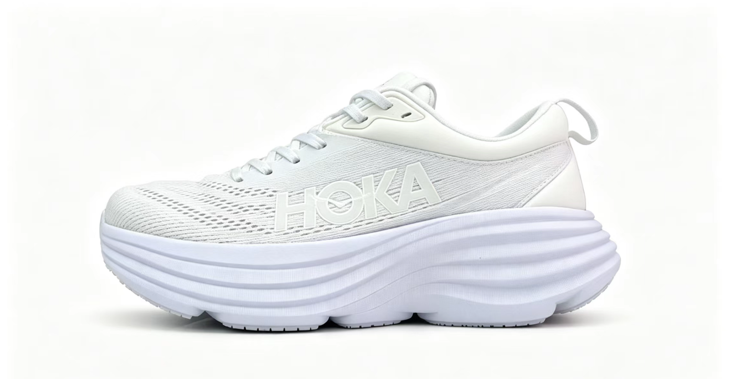 HOKA ONE ONE Bondi8 Running Shoes — White