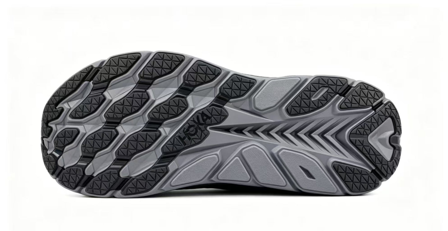 HOKA ONE ONE Clifton 8 – Black & Grey Running Shoes