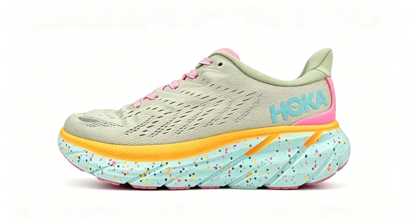 HOKA ONE ONE Clifton 8 – Pastel Splash Running Shoes
