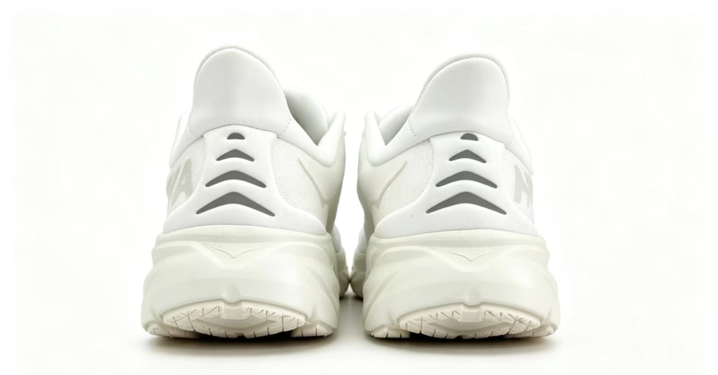 HOKA ONE ONE Clifton 8 – All White Running Shoes