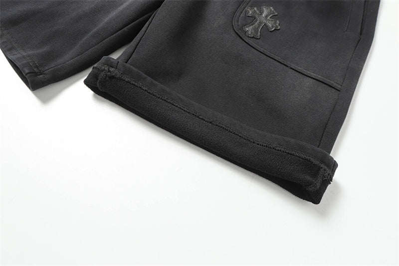 Chrome Hearts Distressed Cotton Shorts | Luxury Streetwear