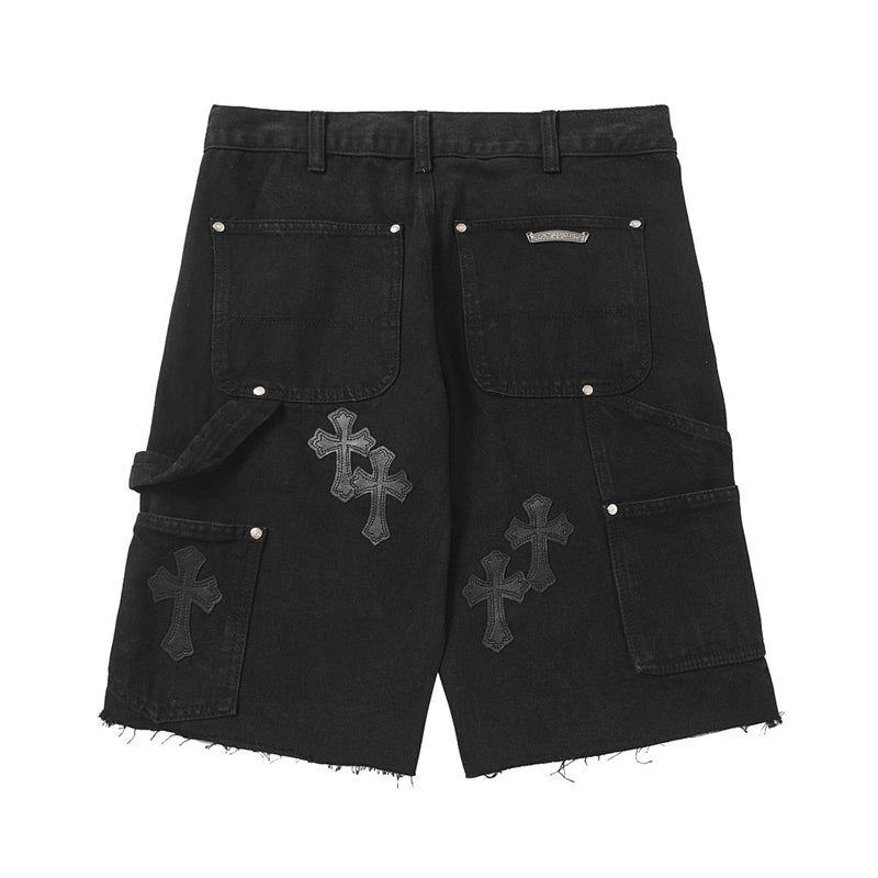 Chrome Hearts Distressed Denim Jeans | Stretch Tapered Fit