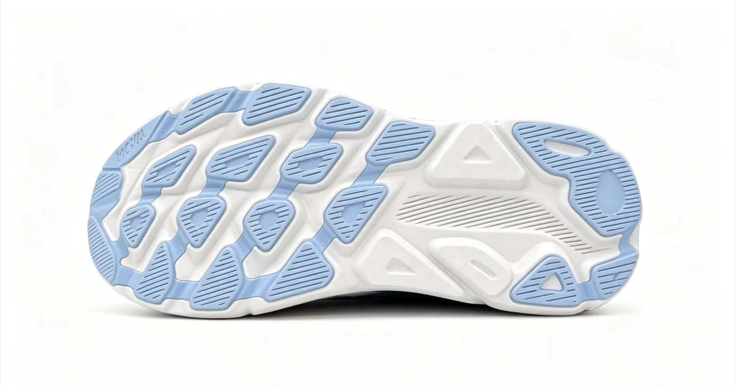 HOKA ONE ONE Clifton 9 – Blue/Orange | Lightweight Cushioned Running Shoes