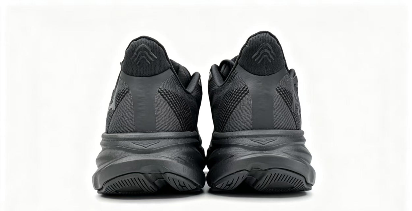 HOKA ONE ONE Clifton 9 – Black/Phantom | Lightweight Cushion Running Shoes