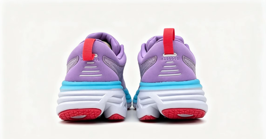 HOKA ONE ONE Bondi 8 Purple Blue Cushioned Running Sneakers
