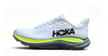 HOKA ONE ONE Clifton 10 – White & Neon Yellow Lightweight Running Sneaker