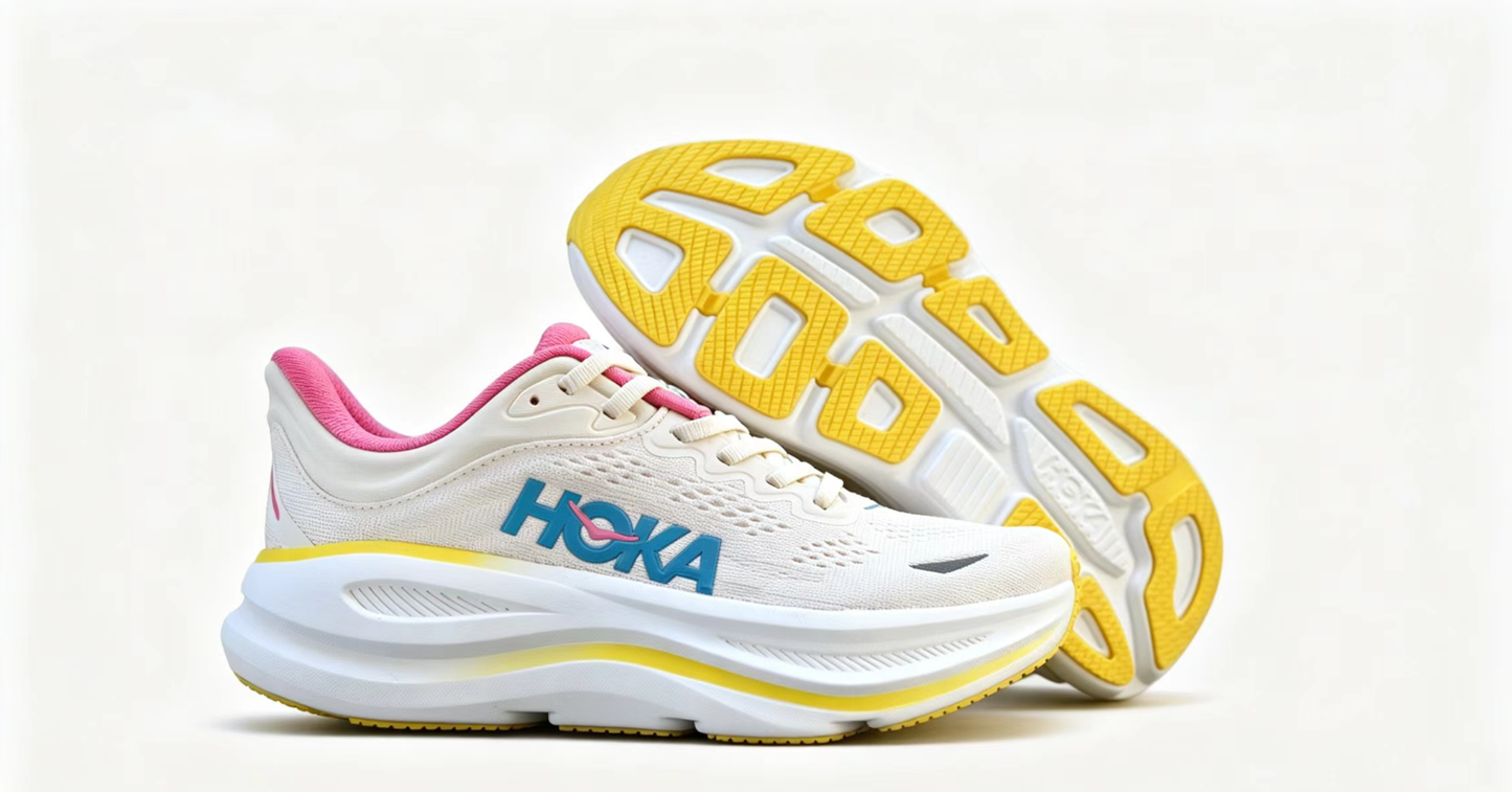 HOKA ONE ONE Bondi 9 – Multi-Color / Pink, Yellow, Blue Accents