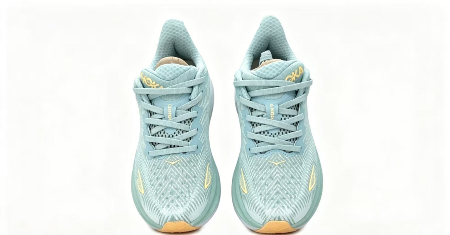 HOKA ONE ONE Clifton 9 Mint Green White Running Shoes