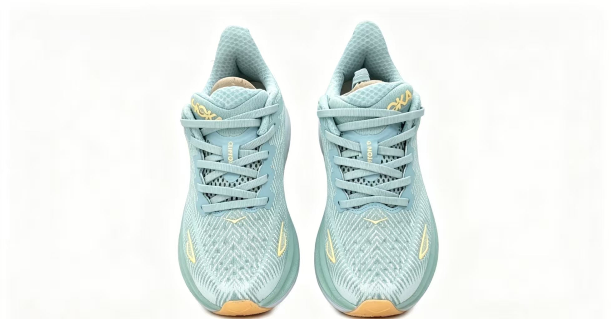 HOKA ONE ONE Clifton 9 Mint Green White Running Shoes