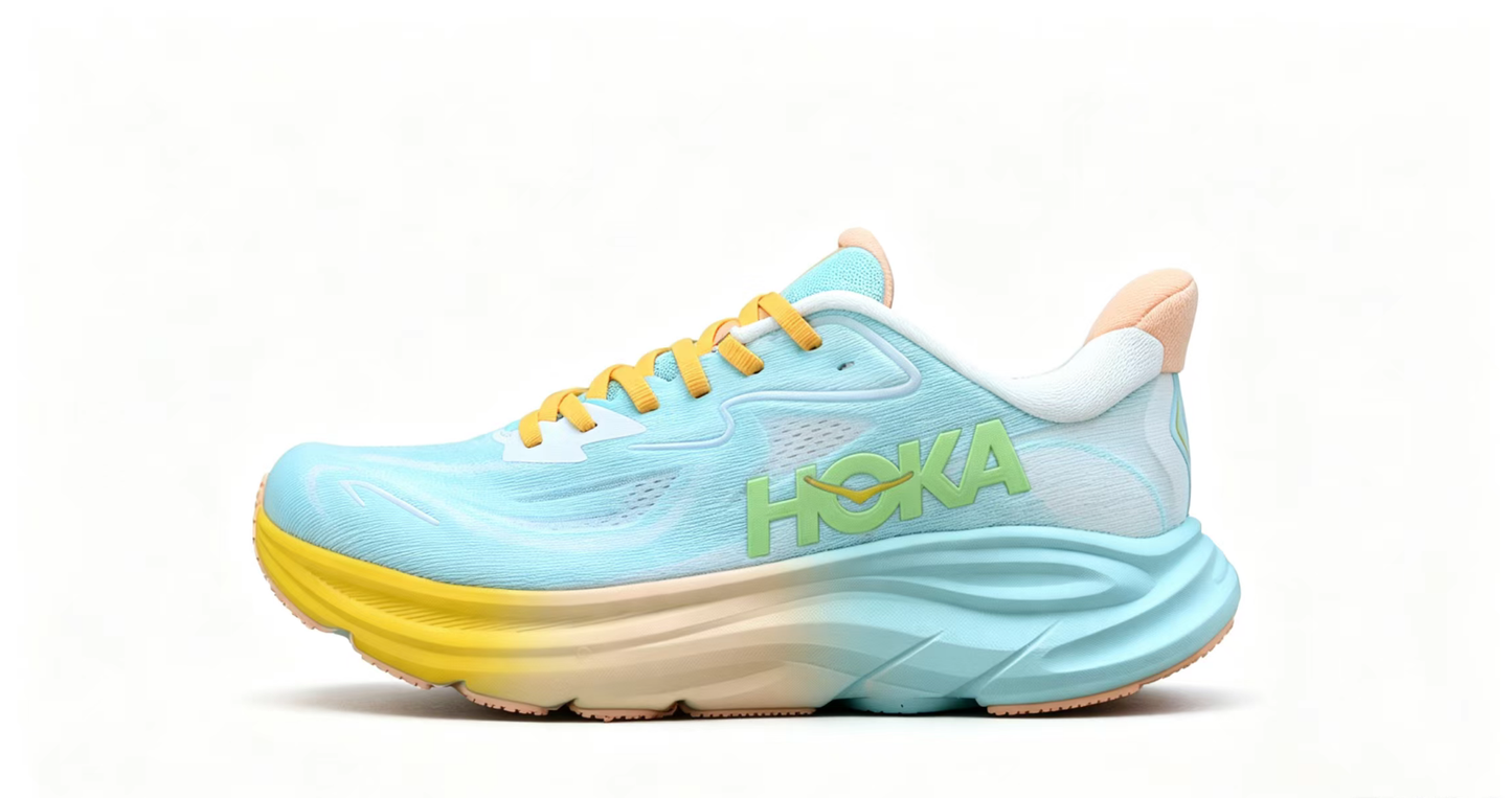 HOKA ONE ONE Clifton 10 – Multi-Color Gradient Ultra-Cushioned Running Shoes